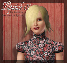 Sims 3 — Lipstick 01 by katelys — New custom lipstick.