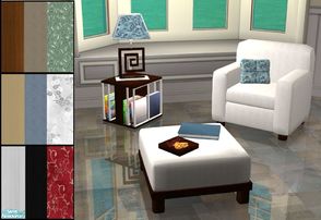 Sims 2 — Reading Nook Mesh & Recolors Set by PureElements — 1 Mesh set and 3 Recolor sets. Comfortable and appealing,