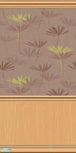 Sims 2 — GL Match Teen Room - Wall 2 by Simaddict99 — modern wall in browns and green with floor & ceiling molding