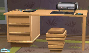 Sims 2 — GL Match Teen Room - Student Desk by Simaddict99 — GL amtch student desk, uses the endtable texture