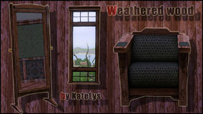 Sims 3 — Weathered wood by katelys — Old weathered wood