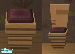 Sims 2 — GL Match Stool - cushion recolors -plum by Simaddict99 — plum cushion recolor