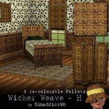 Sims 3 — Basket Weave 1 by Simaddict99 — wicker basket weave texture- horizontal