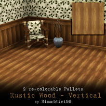 Sims 3 — Rustic Wood by Simaddict99 — rustic wood pattern, vertical. 