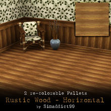 Sims 3 — Rustic Wood 2 by Simaddict99 — rustic wood - horizontal