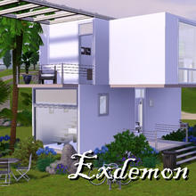 Sims 3 — Modern Micro Home by exdemon1120 — This is to show just how much you can do with a small space. This home is
