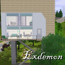 Sims 3 — Life on Display - Luxury Micro Home by exdemon1120 — This house was sort of inspired by a photo I saw in a