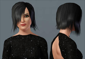 Sims 3 — Edited Emo Hair 1  by katelys — Short Emo hair mesh edited, recolors are working. This is not a default