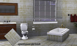 Sims 3 — old bricks pattern by openhousejack — rock and stone wall , floor covering