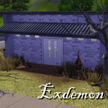 Sims 3 — The Bunker Micro Home by exdemon1120 — This micro is designed for a sim who perfers to be prepared for disaster,