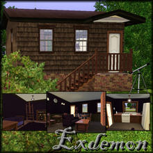 Sims 3 — Mirco Home on a hill by exdemon1120 — This micro home is built into a hill. The lower level is a daylight