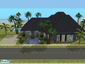 Sims 2 — Blue Sea 2 by maxi king — A nice beach home for your sims to enjoy!Sorry I forgot to ad a ladder in the pool!