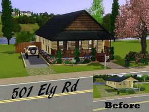 Sims 3 — 501 Ely Rd by SimMonte — This charming single wide trailer starter home just needs a little TLC to become a