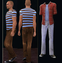 Sims 3 — openhouse AM straightleg pants by openhousejack — straight leg jean bottom mesh for adult male