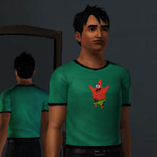 Sims 3 — Patrick Tshirt by martijnaikema — This Patrick Tshirt is part of the SpongeBob Tshirtspack. As a bonus the shirt