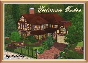 Sims 3 — Victorian Tudor by katalina — This traditional Victorian Tudor will look lovely in your neighborhood. Decorated
