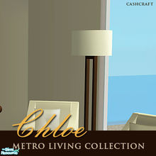 Sims 2 — Chloe Metro Living - Floorlamp Shade Sage Recol by Cashcraft — Chloe Metro Living collection features