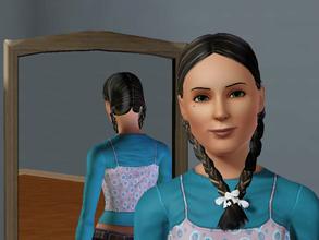 Sims 3 — Constrained pigtails by Man-from-Novotroitsk — No Description