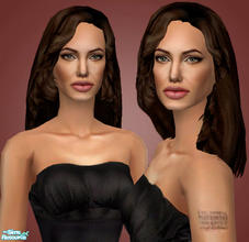 Sims 2 — Angelina Jolie by Oceanviews — Award winning actress and UNHCR Goodwill Ambassador. Known for her roles in Gia,