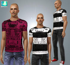 Sims 3 — OPJ_AM_LongTee_TOP by openhousejack — male Sims longer un_tucked Tee shirt