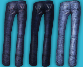 Sims 3 — Brand Recognition // Venice Destroyed Jeans Set by slice — Low-rise jeans in the HCO Venice style for adults,