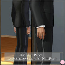 Sims 3 — am Accessory Stocking Nail Paint by DOT — amAccessoryStockings_socksAnkle_Nail Paint for Males, in 3 colors, by