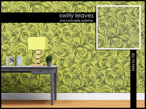 Sims 3 — Swirly Leaves by Zelia by Annie_Leduc — Swirly Leaves pattern