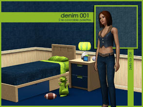 Sims 3 — Denim 001 by Zelia by Annie_Leduc — Denim pattern