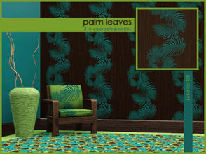 Sims 3 — Palm Leaves by Zelia by Annie_Leduc — Palm leaves pattern