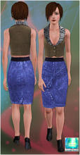 Sims 3 — OPJ_AF_TulipDenimSkirt_Bottom by openhousejack — a denim skirt in tulip style
