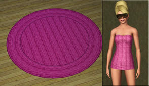 Sims 3 — KnitKnot 1  by katelys — knitted fabric pattern with 2 color palletes