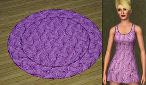 Sims 3 — KnitKnot 6 by katelys — knitted fabric pattern with 2 color palletes