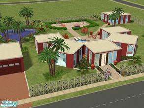 Sims 2 — Red-Sims2 by maxi king — I build my sims3 Red into Sims2! It got a pool,pond,playground and a extra exercise
