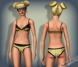 Sims 3 — Fashion set 13 - Underwear/Swimwear by katelys — New top and a matching bottom, both come in three different