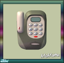 Sims 2 — NK Talk Time Phonality Wall - Sea Green by MoMama — The Free Time Wall Phone in a nice Sea Green.