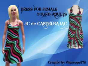 Sims 3 — JC de CASTELBAJAC: Dress for Female young adults by Giuseppe778 — A nice dress for female young adults of JC de