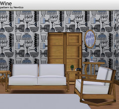 Sims 3 — Wine by Newtlco — Modern pattern with deco items.