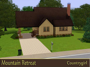 Sims 3 — Mountian Retreat by Countrygirl1 — The Mountain Retreat has one bedroom... one bath... kitchen/dining... family