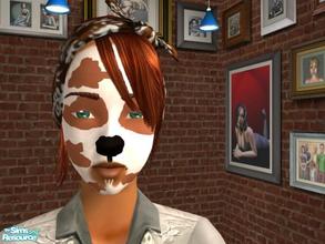 Sims 2 — Puppy dog face paint by melaniecox — This is my first attempt of making costume make up, it is suitable for all