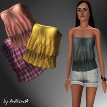 Sims 3 — AnAkondA_Shirred  Top by onetoutch — Stylish shirred top by AnAkondA. New mesh.