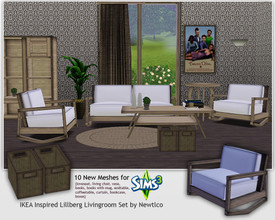 Sims 3 — Lillberg Livingroom Set by Newtlco — IKEA inspired Lillberg Livingroom Set.This is my second mesh set in my