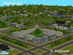 Sims 2 — Metropolis by Wolfsim68 — This huge city map is perfect for those wanting to create a bustling town or city. The