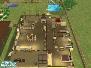 Sims 2 — Pinewood Cabin by littlelamb — A cheerful and neat Log Cabin is what you need for country living. This Cabin is