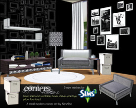 Sims 3 —  Corners Livingroom Set by Newtlco — We all have corners, but the point is to make that corner more