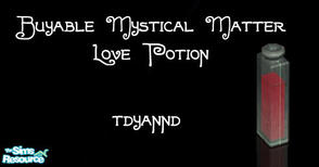 Sims 2 — Buyable Mystical Matter Love Potion Mesh by tdyannd — Fully functional and available at any time in the Buy Mode