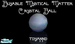 Sims 2 — Buyable Mystical Matter Crystal Ball Mesh by tdyannd — Clutter item and is available at any time in the Buy Mode