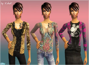 Sims 2 — Girls set by K@ — New set, inspired with FW 09-10 collections. 