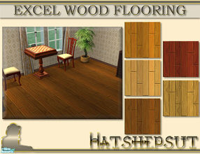 Sims 2 — Excel Wood Flooring by hatshepsut — A set of beautifully grained wood floors.