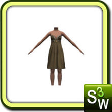 Sims 3 — parlementbluedress by Harmonia — No Description