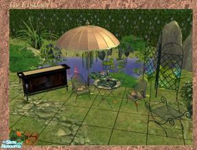 Sims 2 — SIP Romantic Mallorca Dark by Eisbaerbonzo — Jasmine from Sims in Paris meshed the fantastic umbrella after a